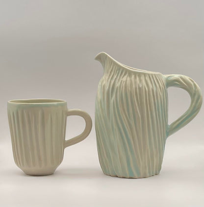 Ribbed pitcher